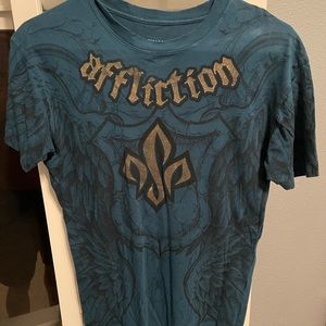Affliction George St Pierre T Shirt size Small limited edition